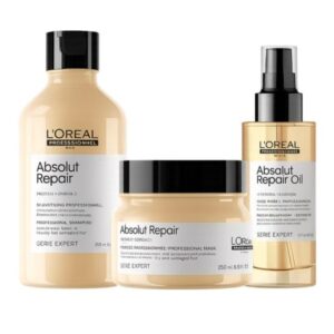 مجموعة عناية بالشعر من L'Oréal Professionnel , (شامبو + زيت + ماسك ).