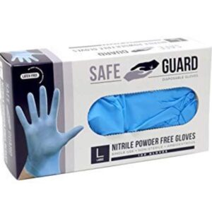 قفازات نيتريل طبية خالية من البودرة (Nitrile Powder Free Gloves).